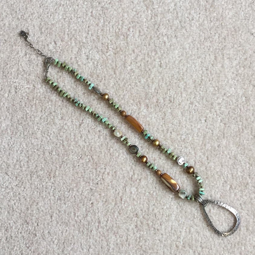 Silpada Abalone Shell Howlite Necklace 50$